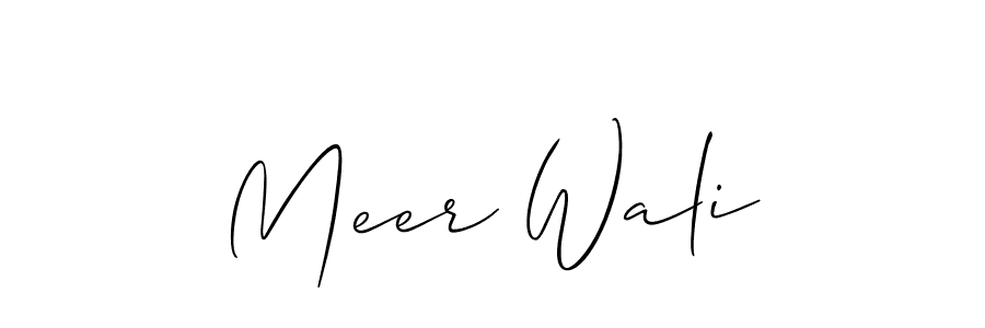 Make a beautiful signature design for name Meer Wali. Use this online signature maker to create a handwritten signature for free. Meer Wali signature style 2 images and pictures png